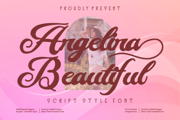 Angelina Beautiful Font - Featured Image