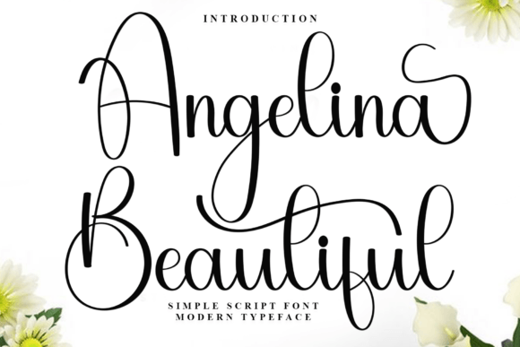 Angelina Beautiful Font - Featured Image