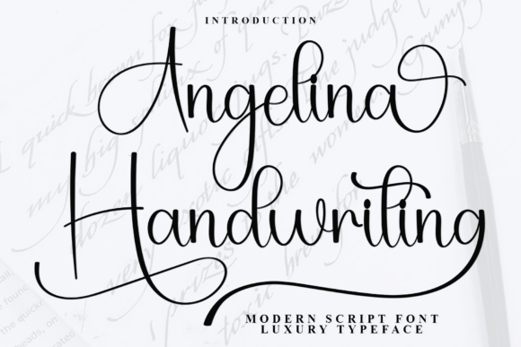 Angelina Handwriting Font - Featured Image