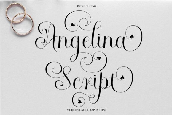 Angelina Script Font - Featured Image