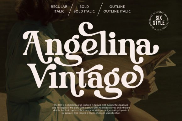 Angelina Vintage Font - Featured Image