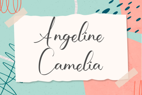 Angeline Camelia Font - Featured Image
