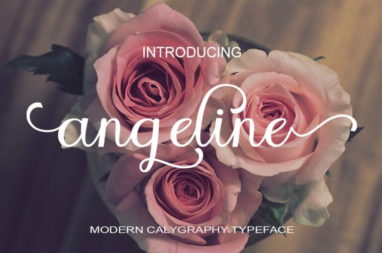 Angeline Font - Featured Image