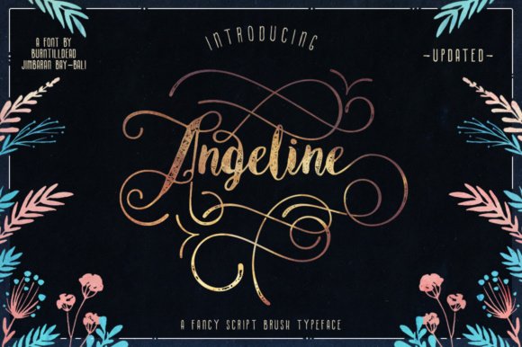 Angeline Font - Featured Image