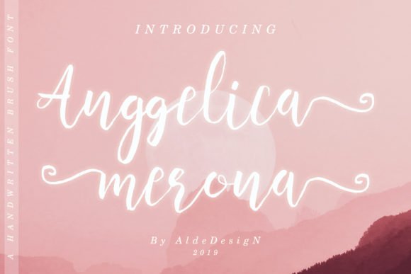 Anggelica Merona Font - Featured Image