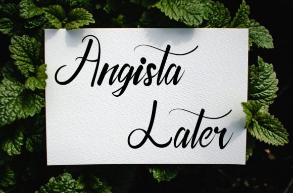 Angista Later Font - Featured Image
