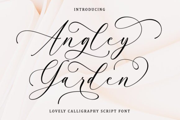 Angley Garden Font - Featured Image