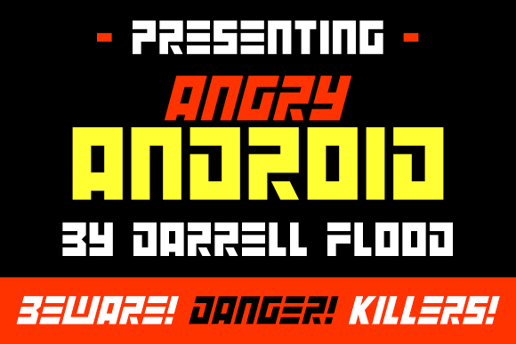 Angry Android Font - Featured Image