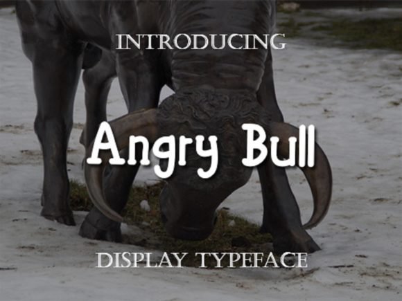 Angry Bull Font - Featured Image