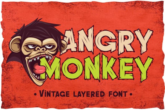 Angry Monkey Font - Featured Image