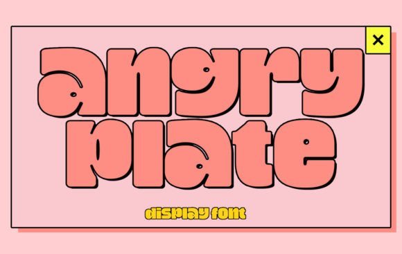 Angry Plate Font - Featured Image