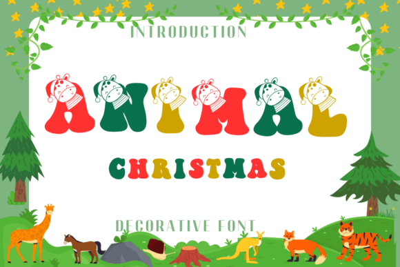 Animal Christmas Font - Featured Image