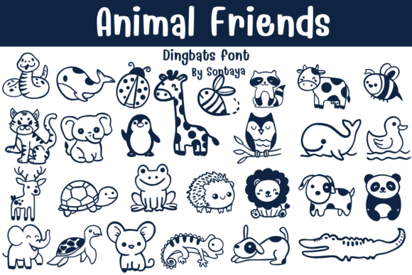 Animal Friends Font - Featured Image