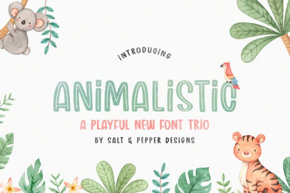 Animalistic Trio Font - Featured Image