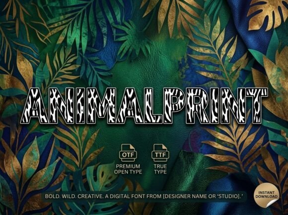 Animalprint Font - Featured Image