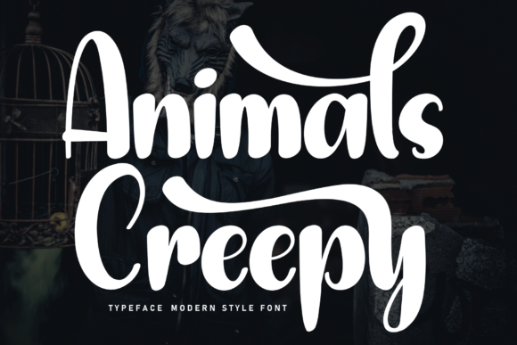 Animals Creepy Font - Featured Image
