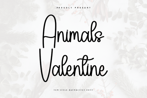 Animals Valentine Font - Featured Image