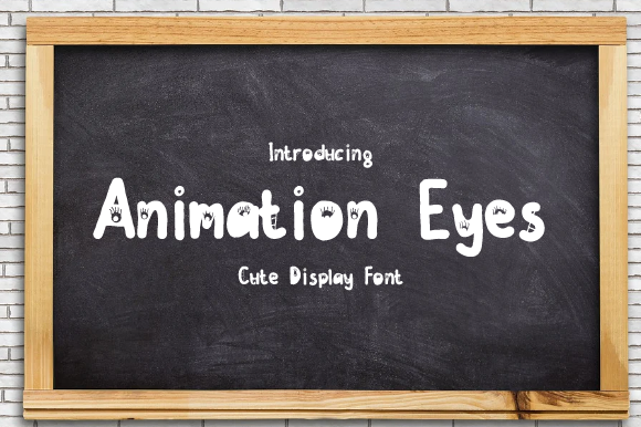 Animation Eyes Font - Featured Image