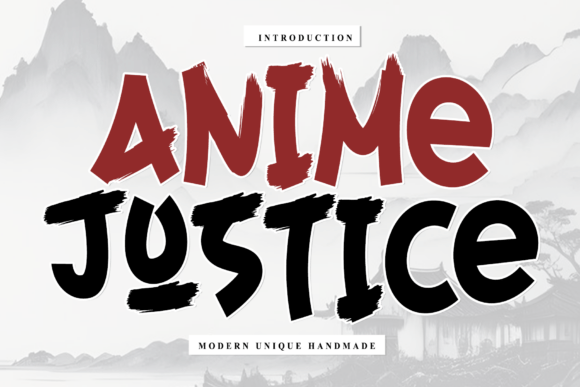 Anime Justice Font - Featured Image