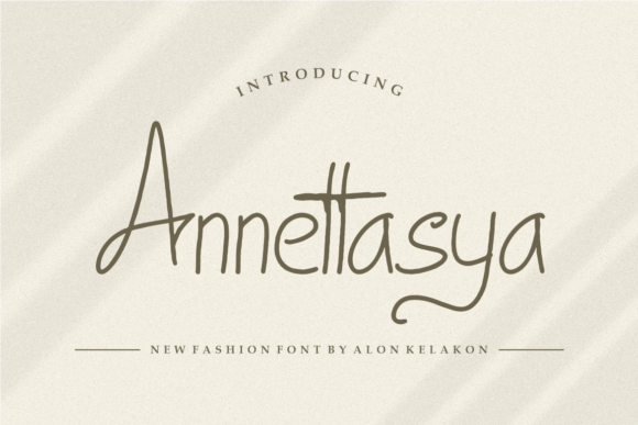 Annettasya Font - Featured Image