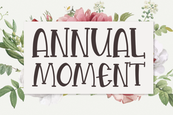 Annual Moment Font - Featured Image