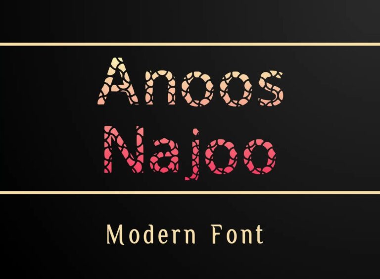 Anoos Najoo Font - Featured Image