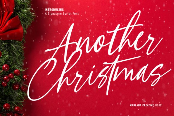 Another Christmas Script Font - Featured Image