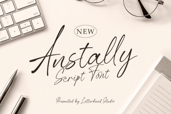Anstally Script Font - Featured Image