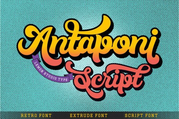 Antaponi Script Font - Featured Image