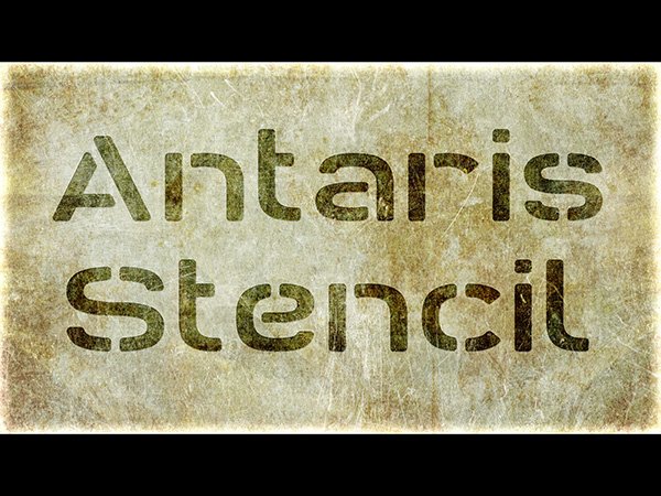 Antaris Stencil Font - Featured Image