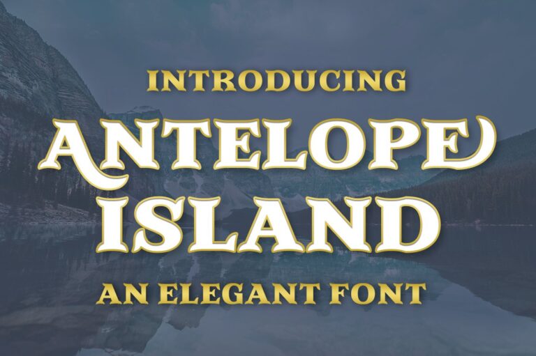 Antelope Island Font - Featured Image