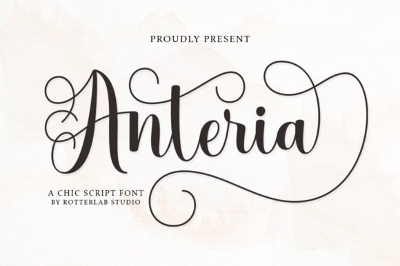 Anteria Script Font - Featured Image