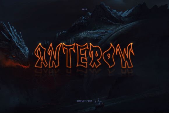 Anterow Font - Featured Image