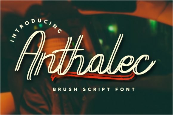 Anthalec Script Font - Featured Image