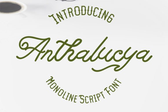 Anthalucya Font - Featured Image