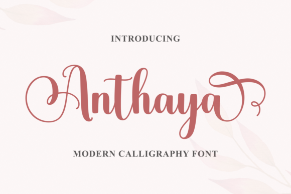 Anthaya Font - Featured Image