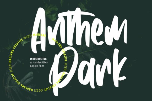 Anthem Park Font - Featured Image