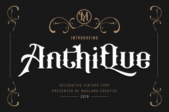 Anthique Font - Featured Image