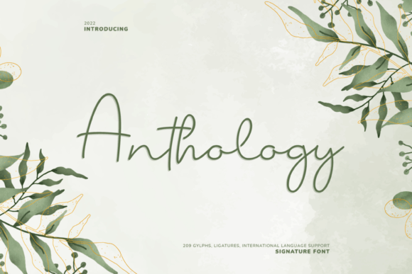 Anthology Font - Featured Image