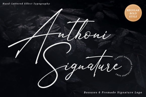 Anthoni Signature Font - Featured Image