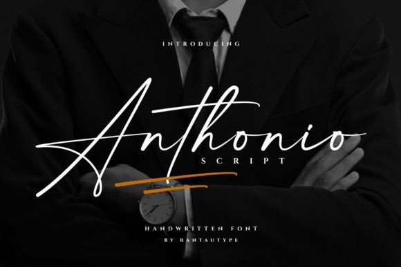Anthonio Script Font - Featured Image