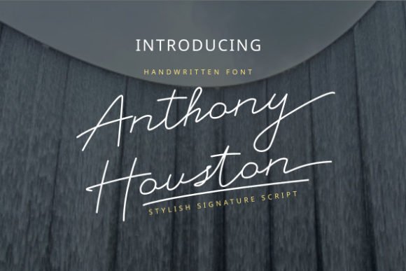 Anthony Houston Font - Featured Image