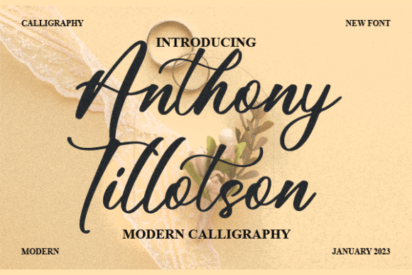 Anthony Tillotson Font - Featured Image