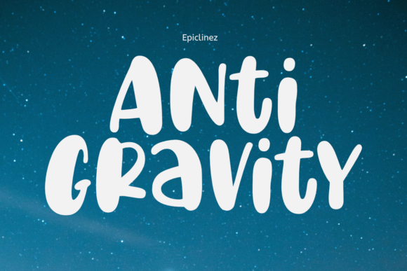 Anti Gravity Font - Featured Image