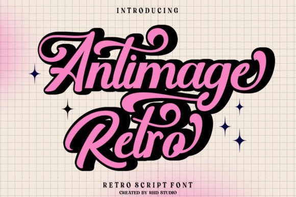Antimage Retro Font - Featured Image