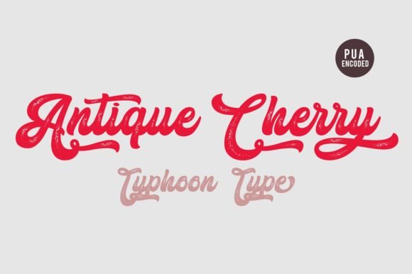 Antique Cherry Font - Featured Image