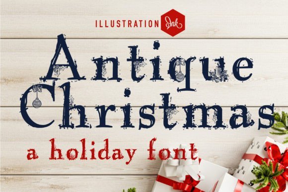 Antique Christmas Font - Featured Image