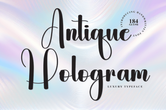 Antique Hologram Font - Featured Image