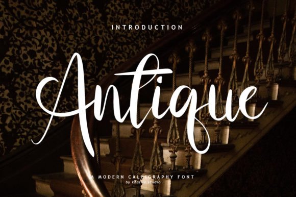 Antique Script Font - Featured Image