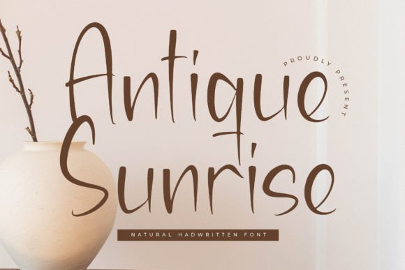 Antique Sunrise Font - Featured Image